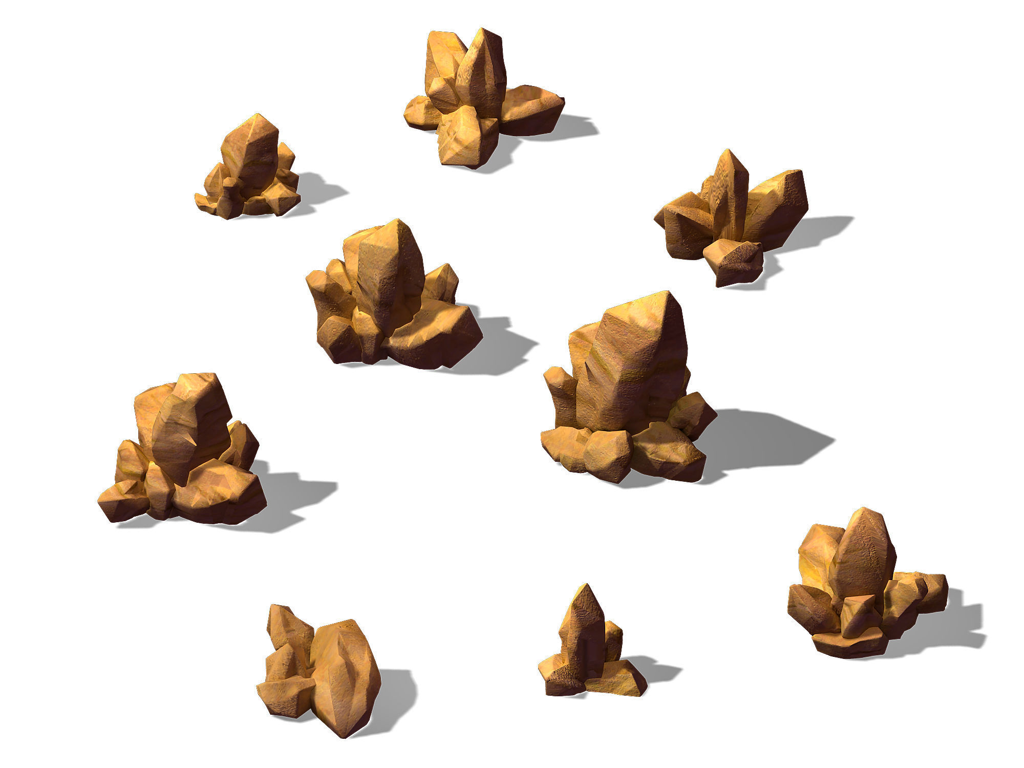 Disney main city - Stone 03 3D model_2