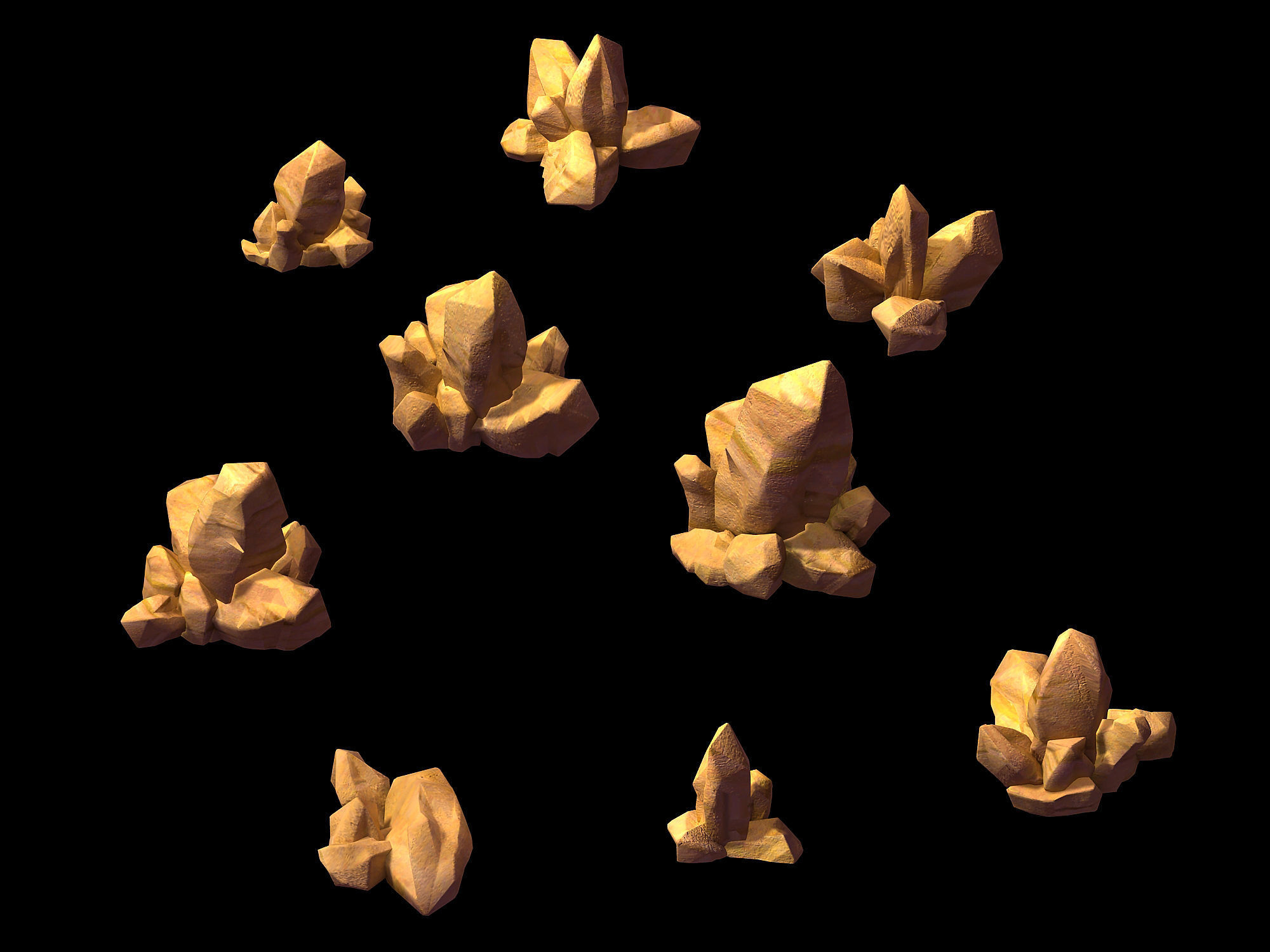 Disney main city - Stone 03 3D model_1