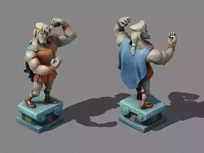 Disney main city - brawn sculpture 03