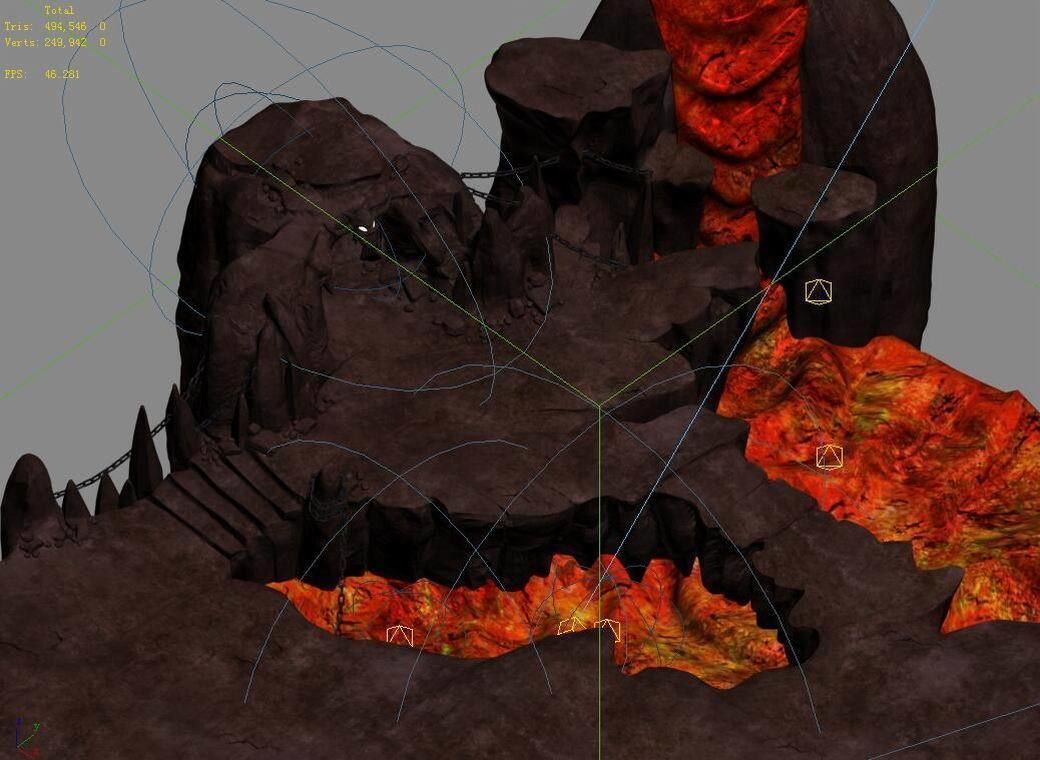 Hell - Stone Mountain - Magma 06 3D model_3