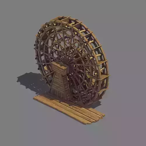 Tool Building - Waterwheel 32 3D model