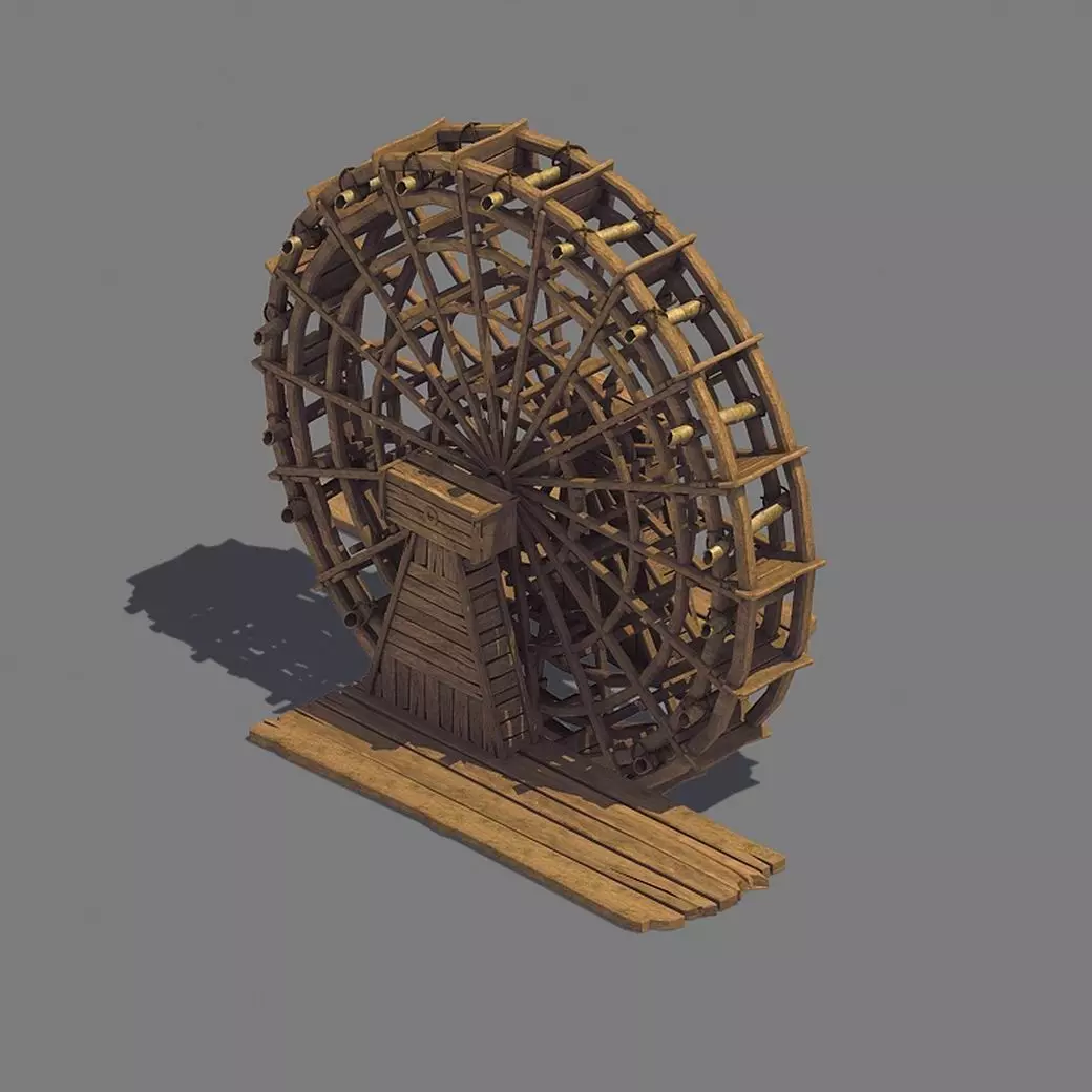 Tool Building - Waterwheel 32 3D model