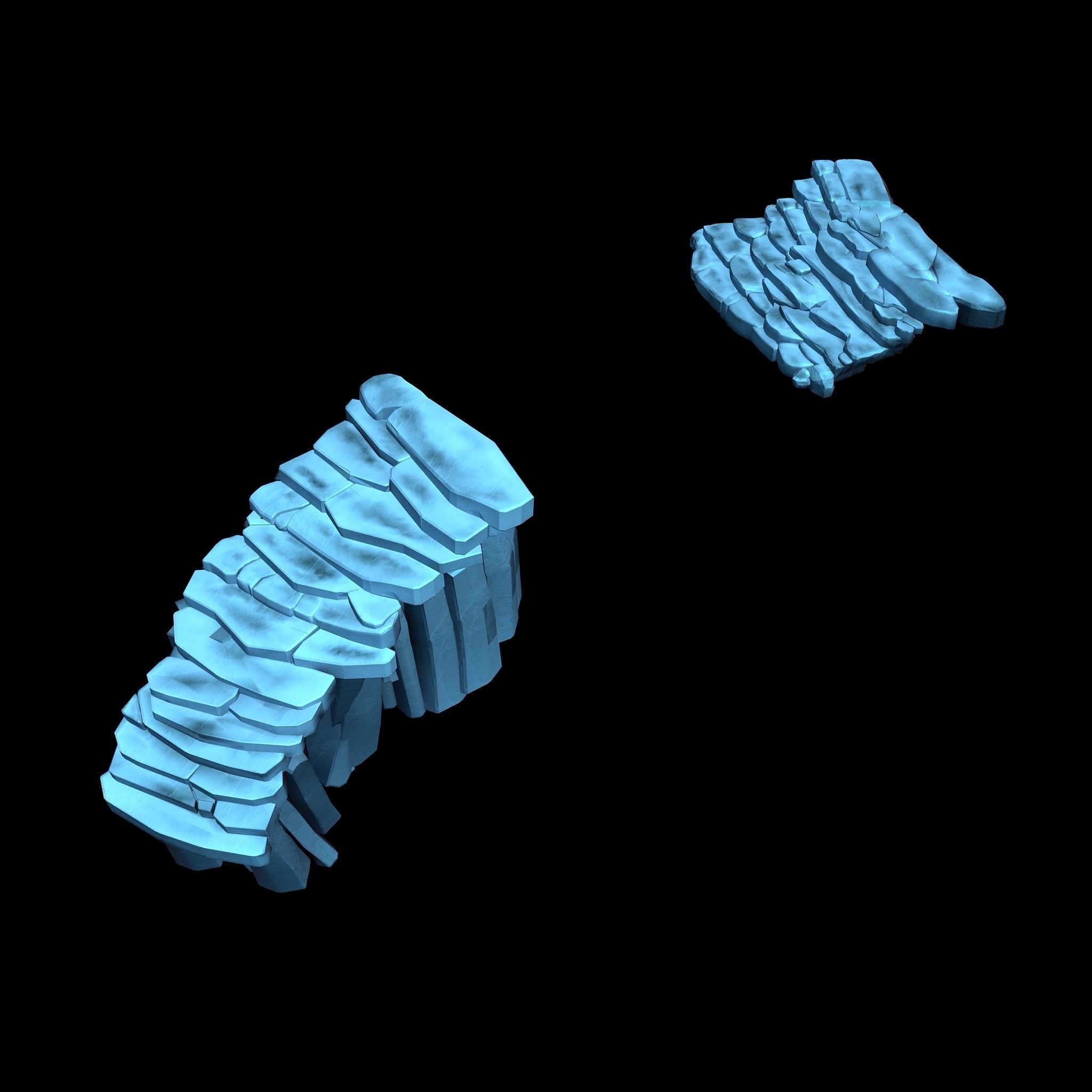 Cold Chamber - Stairs 01 3D model_1
