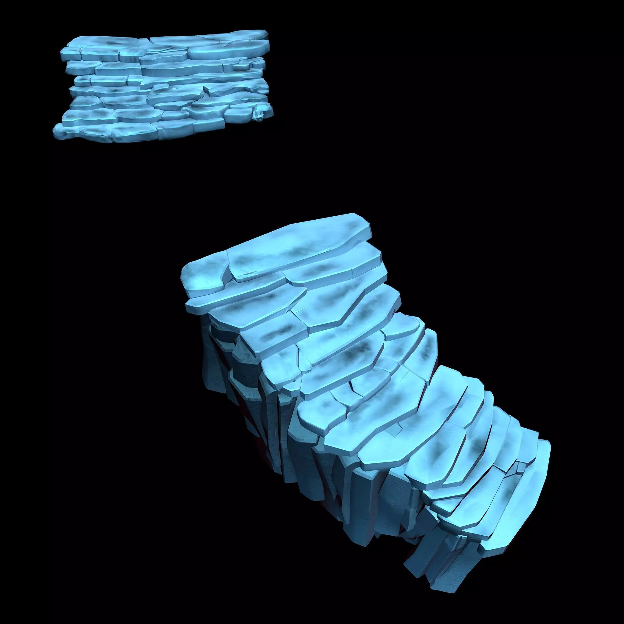 Cold Chamber - Stairs 01 3D model_0