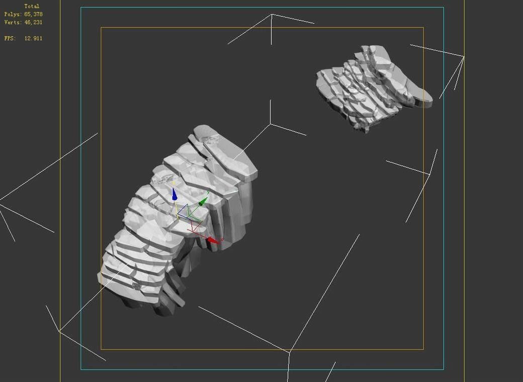 Cold Chamber - Stairs 01 3D model_3