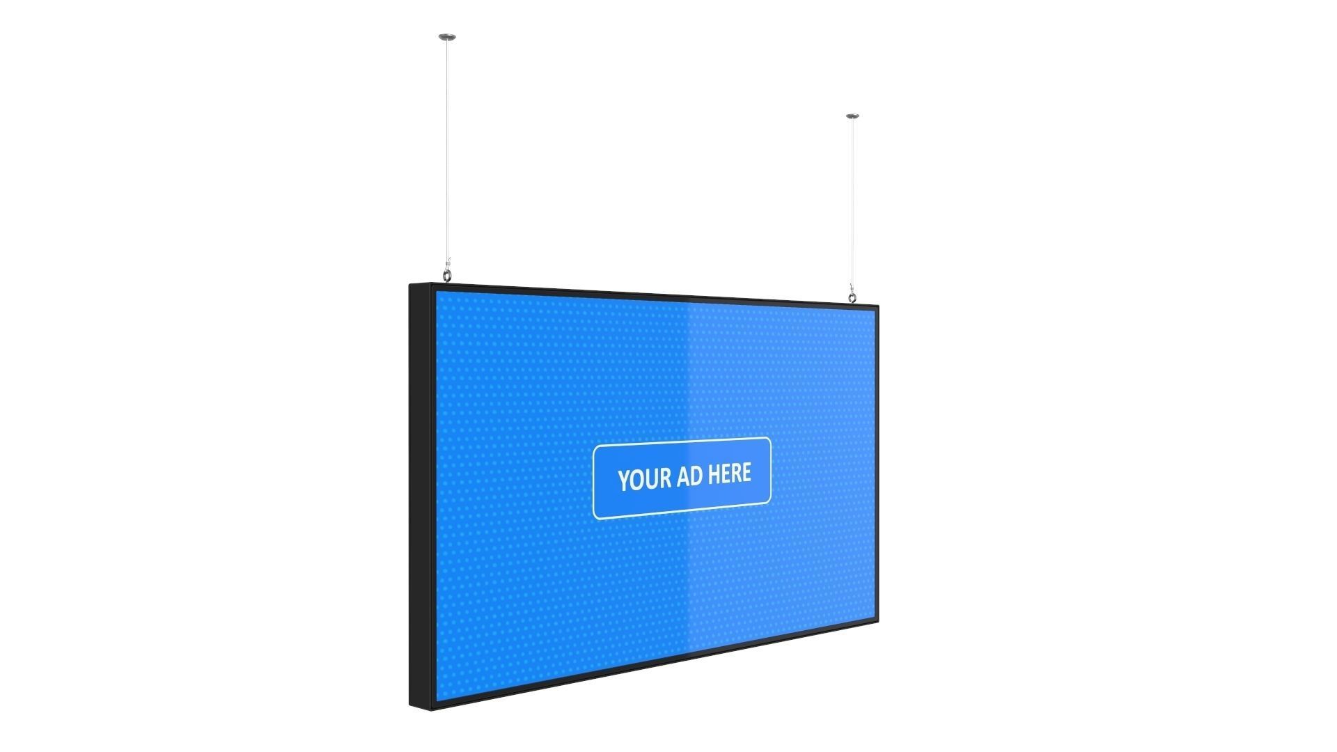 Digital Panel Horizontal 55 Inch 3D model_2