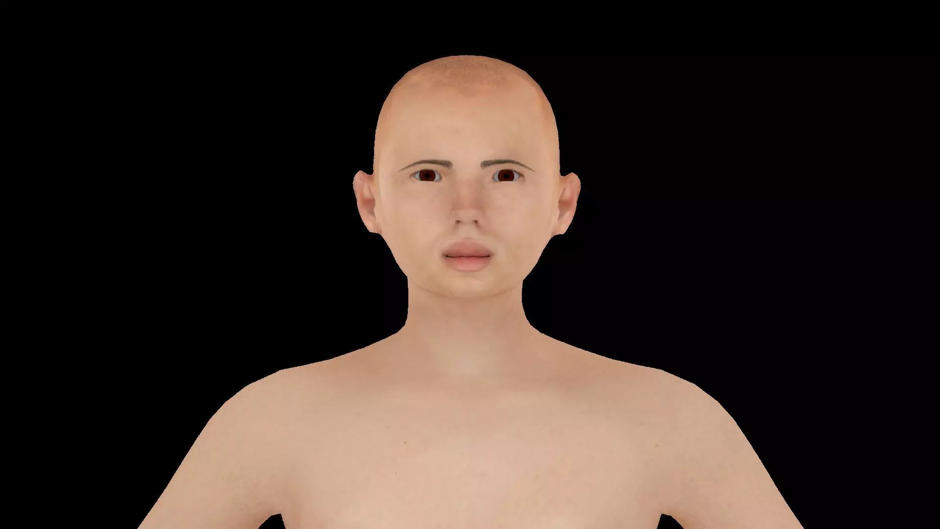 Model 12 male nude body animation 3D model_0