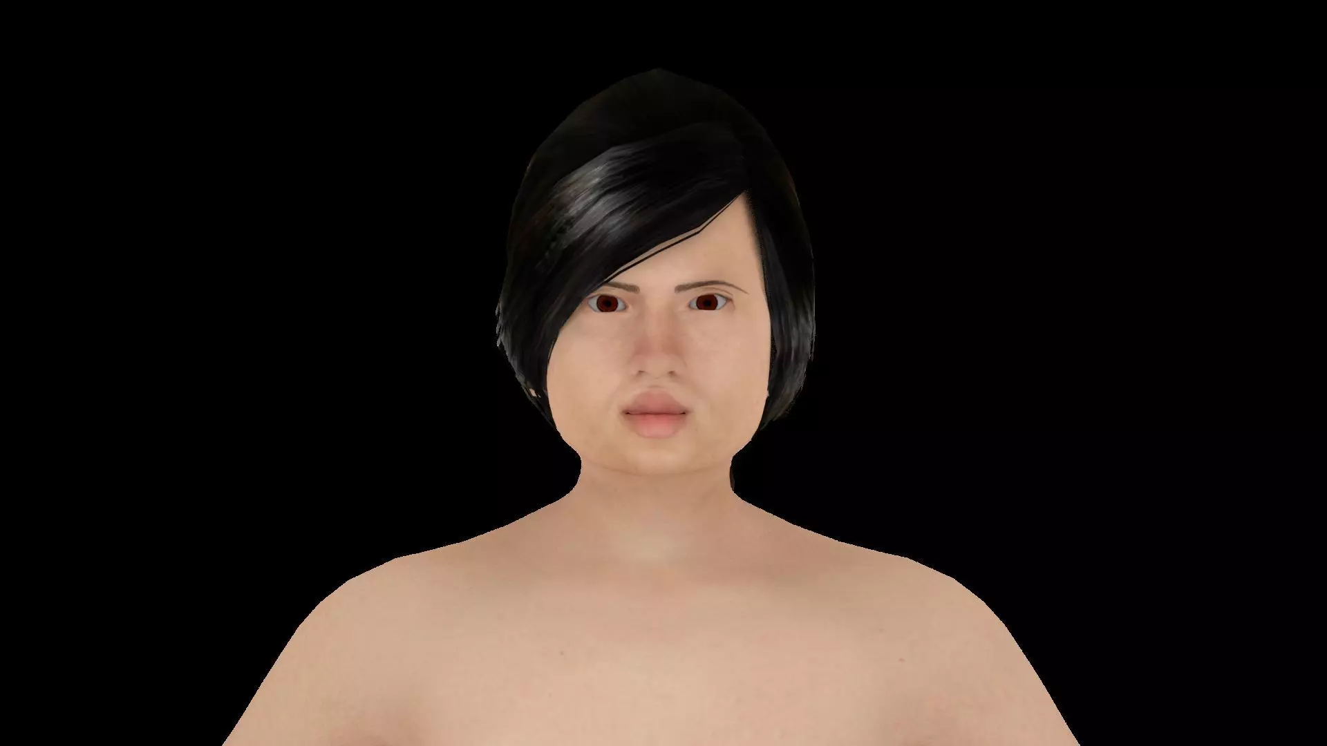 Model 11 nude woman 3D model_0