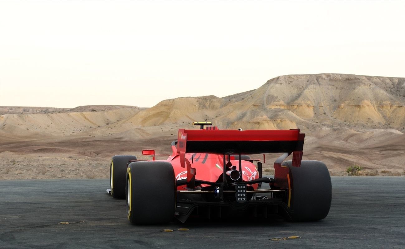 F1 Ferrari SF1000 Season 2020 3D model_4