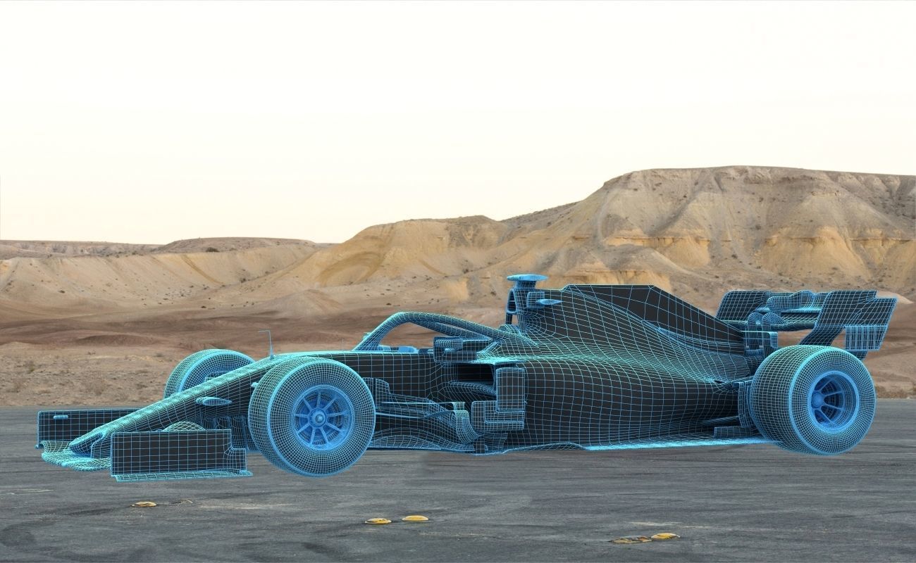 F1 Ferrari SF1000 Season 2020 3D model_10