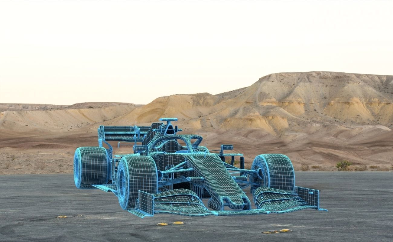 F1 Ferrari SF1000 Season 2020 3D model_17