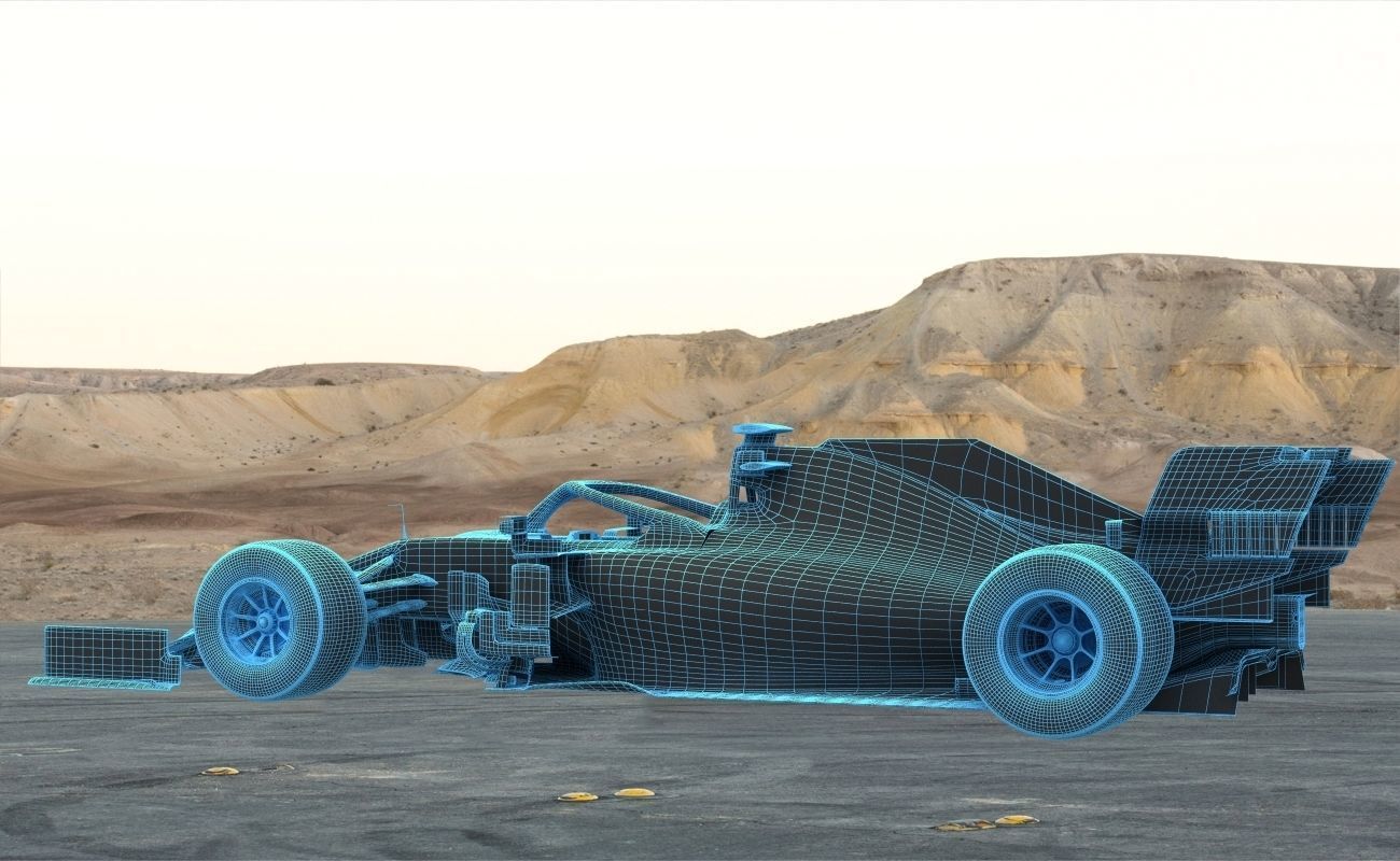 F1 Ferrari SF1000 Season 2020 3D model_11