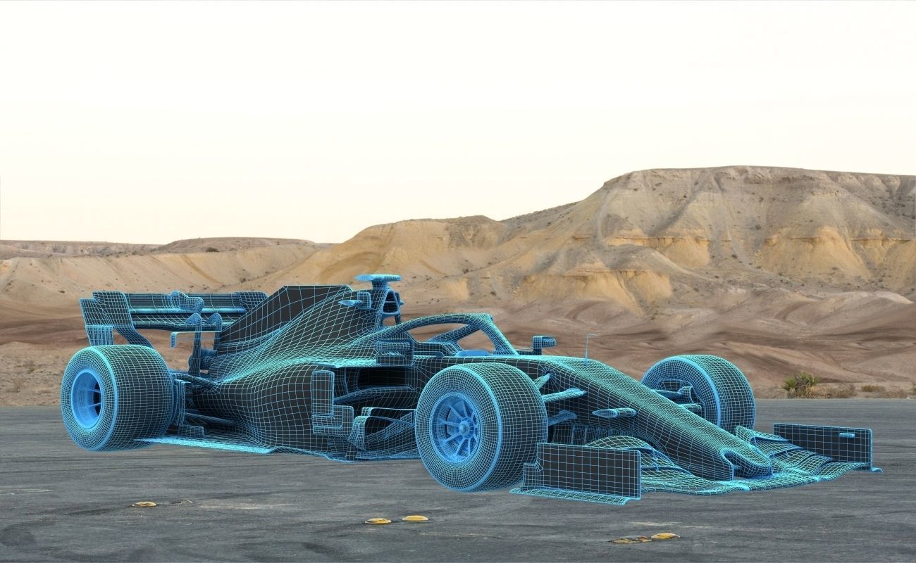 F1 Ferrari SF1000 Season 2020 3D model_16