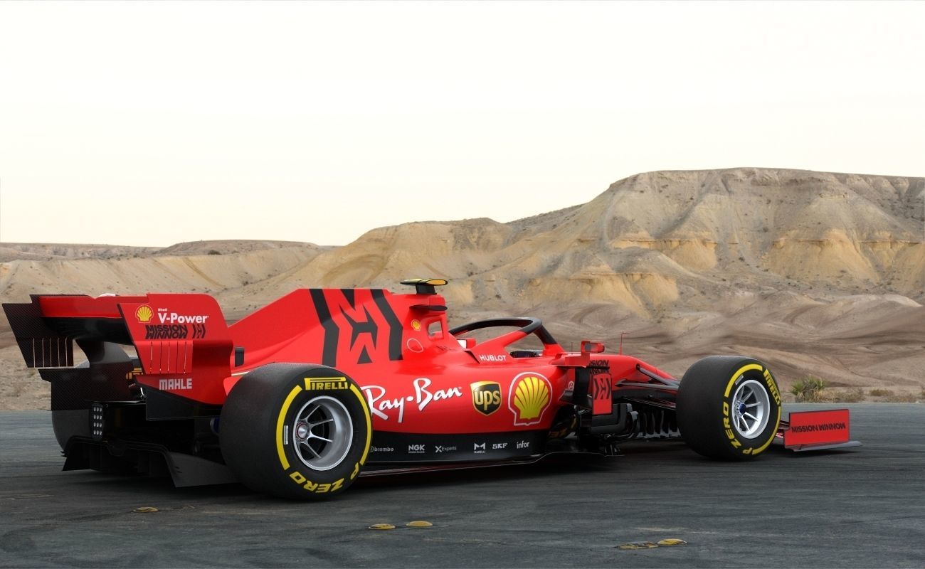 F1 Ferrari SF1000 Season 2020 3D model_5