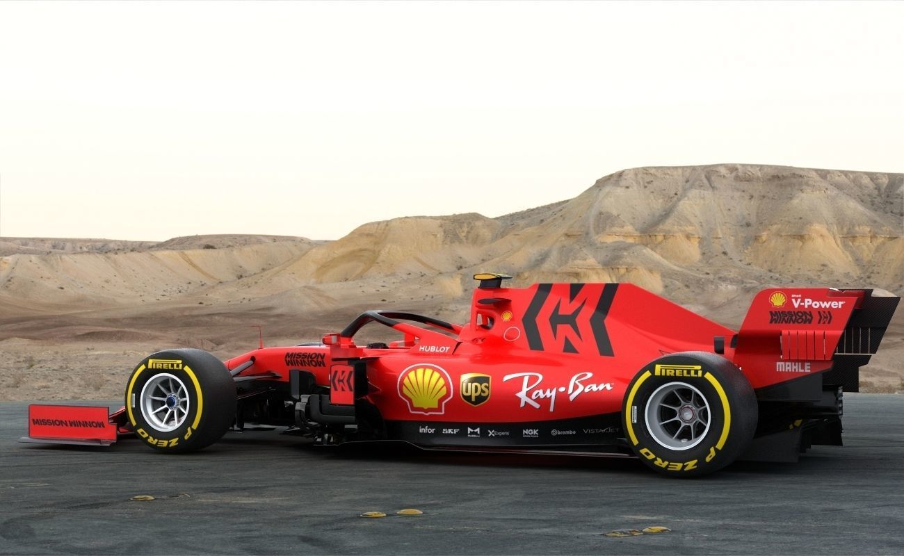 F1 Ferrari SF1000 Season 2020 3D model_2