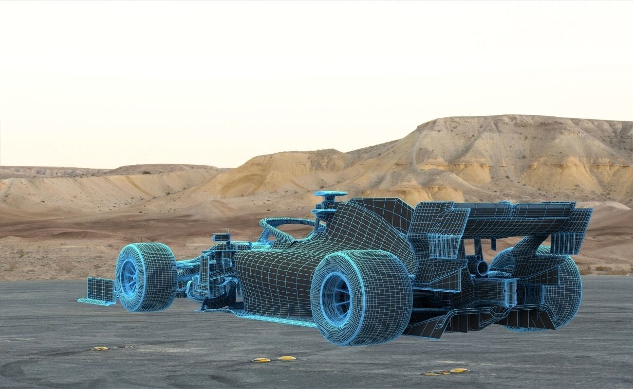 F1 Ferrari SF1000 Season 2020 3D model_12