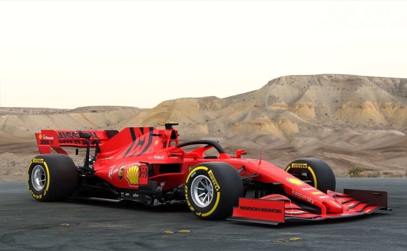 F1 Ferrari SF1000 Season 2020 3D model_7