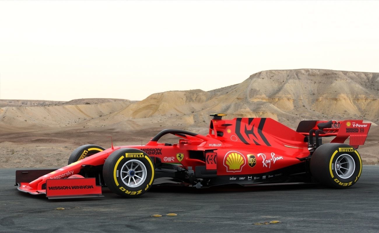 F1 Ferrari SF1000 Season 2020 3D model_1