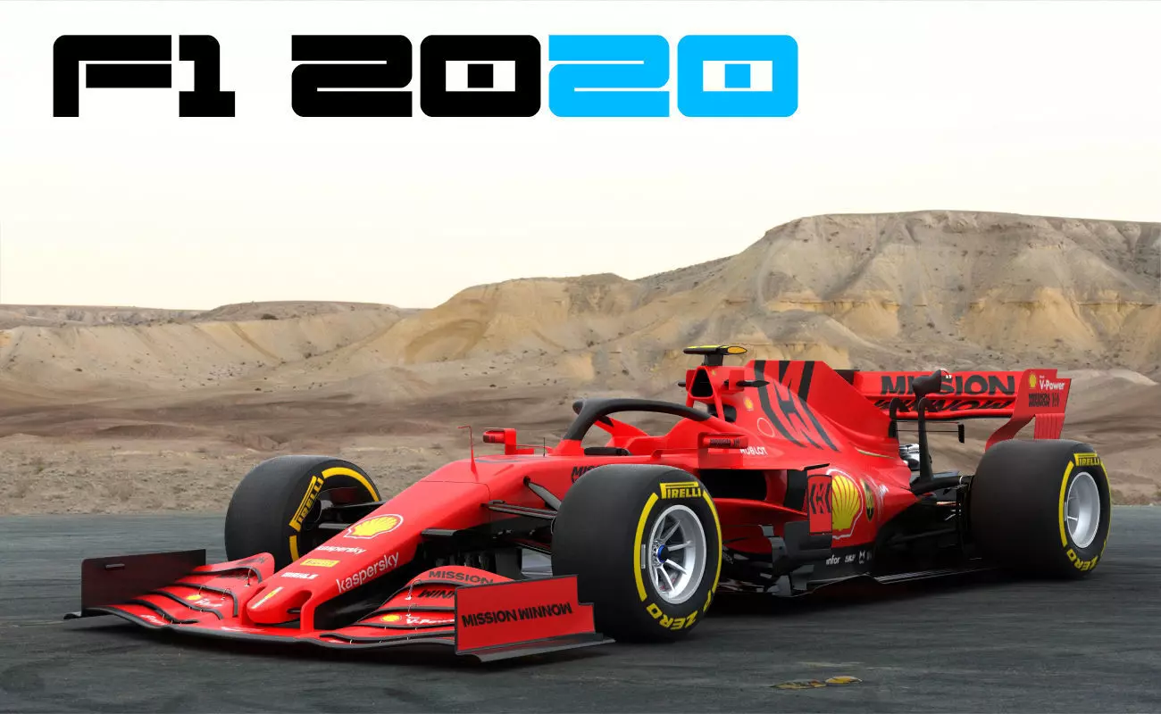 F1 Ferrari SF1000 Season 2020 3D model_0