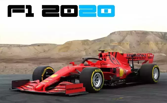 F1 Ferrari SF1000 Season 2020 3D model