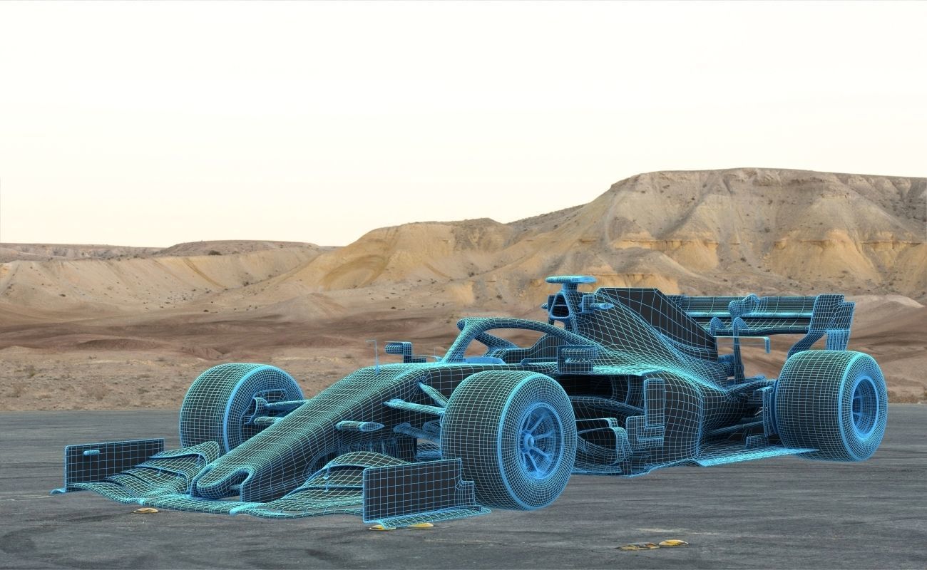 F1 Ferrari SF1000 Season 2020 3D model_9