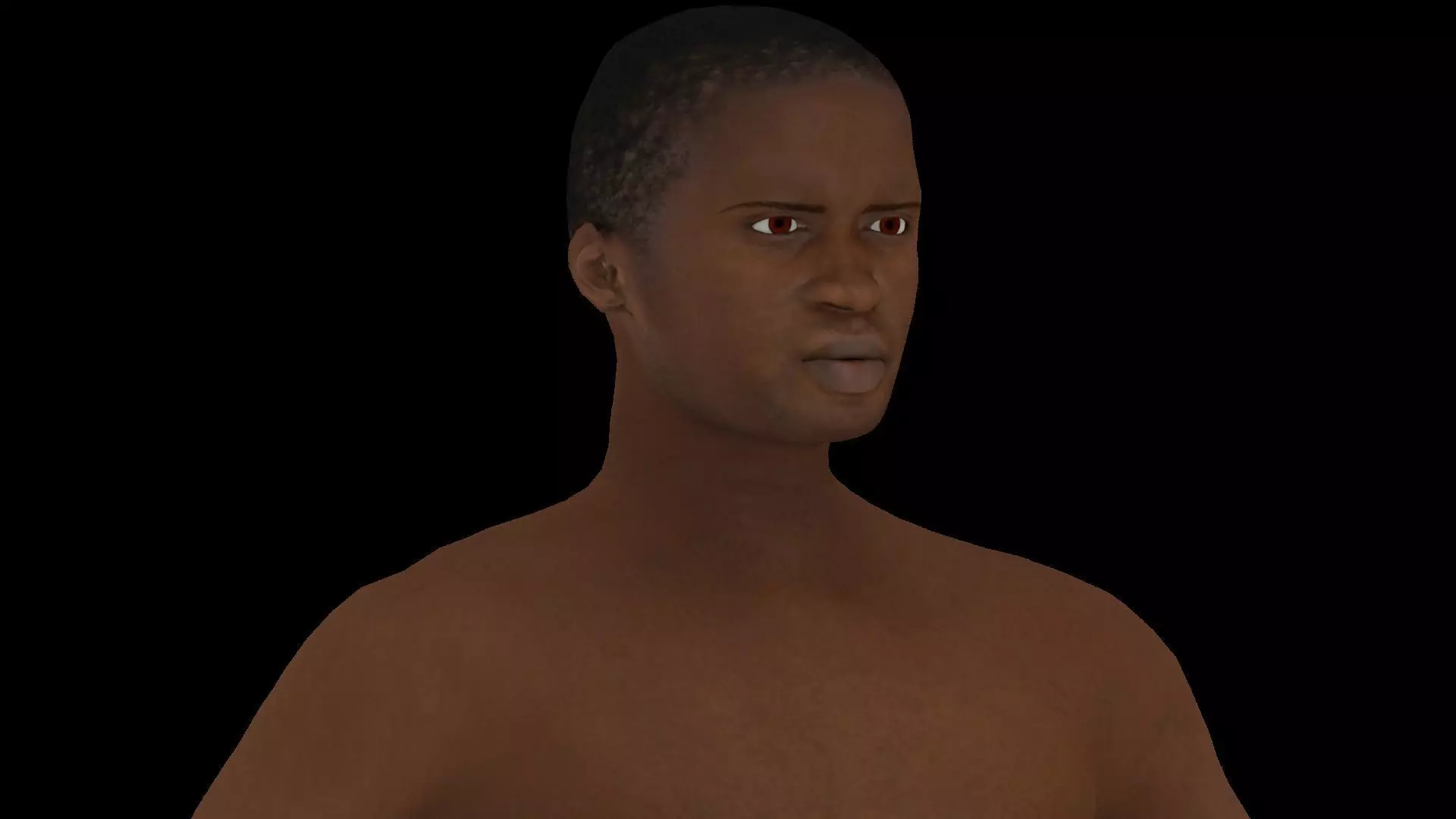 Model 2 nude man 3D model_0