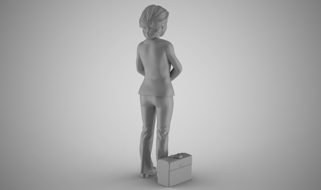 Lawyer 2 businessman in suit 3D print model_4