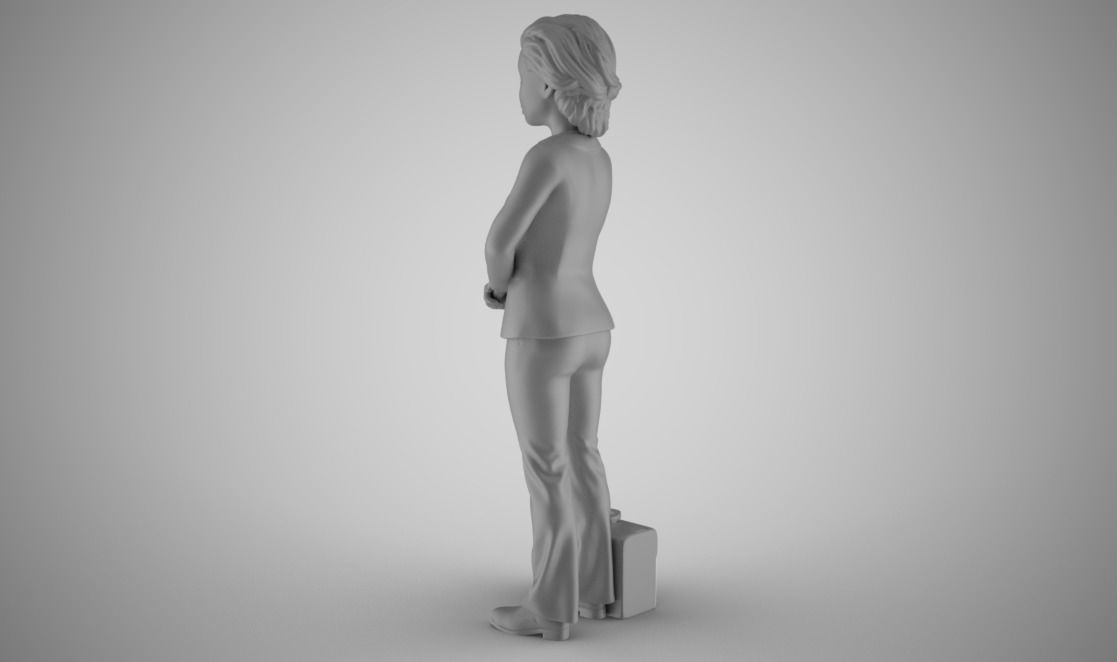 Lawyer 2 businessman in suit 3D print model_6