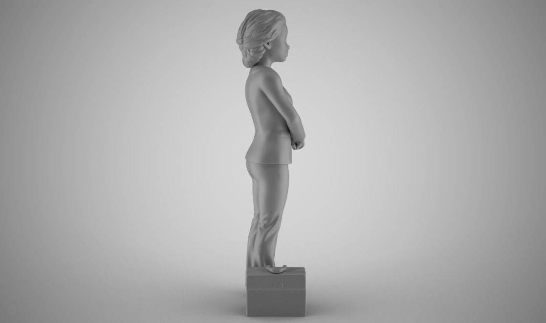 Lawyer 2 businessman in suit 3D print model_3