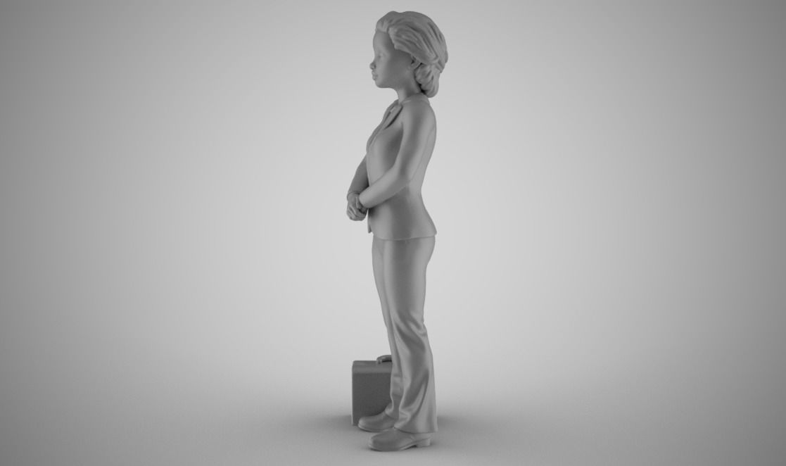 Lawyer 2 businessman in suit 3D print model_7