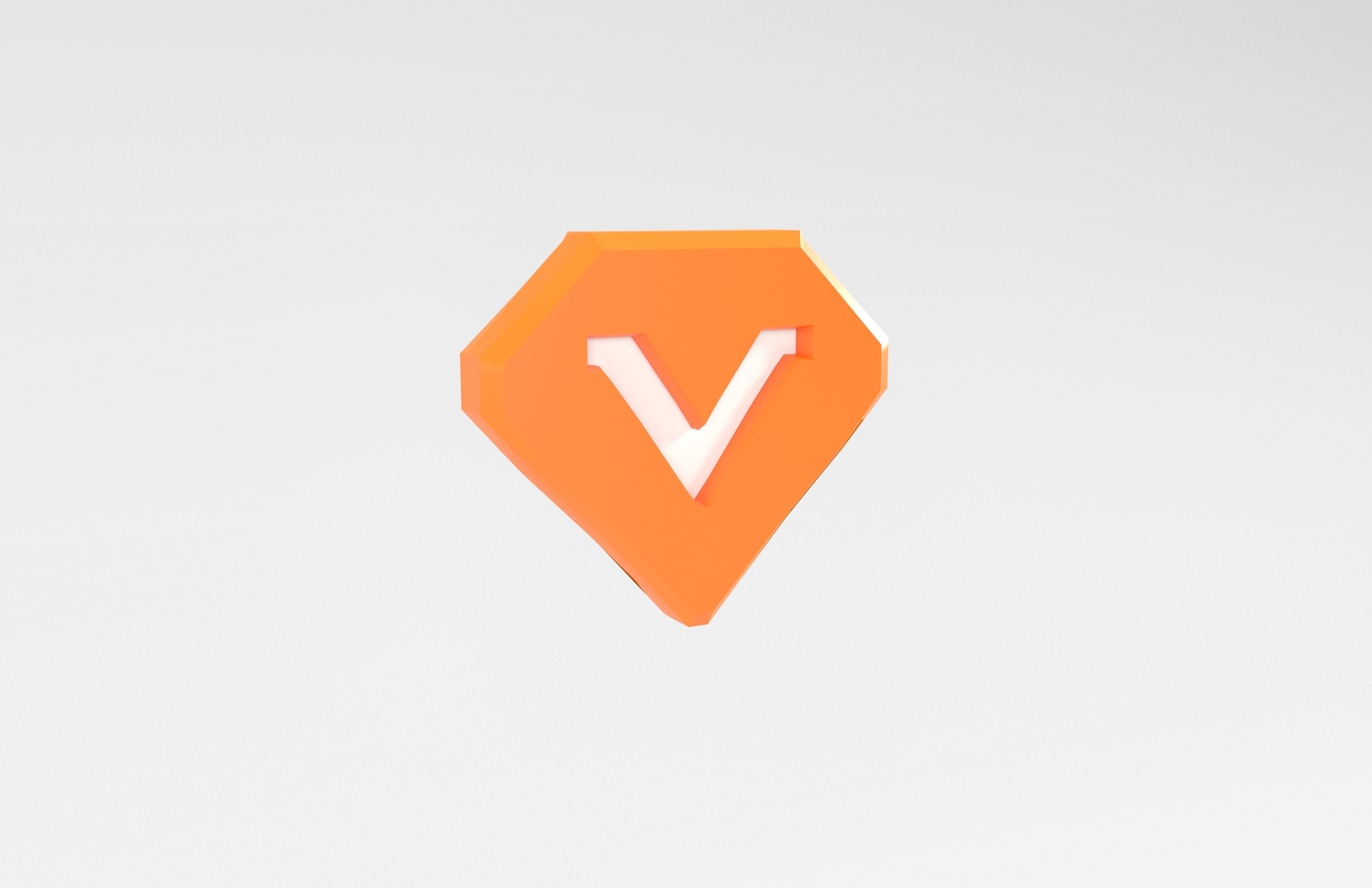 Game VIP Symbol v1 002 Low-poly 3D model_3