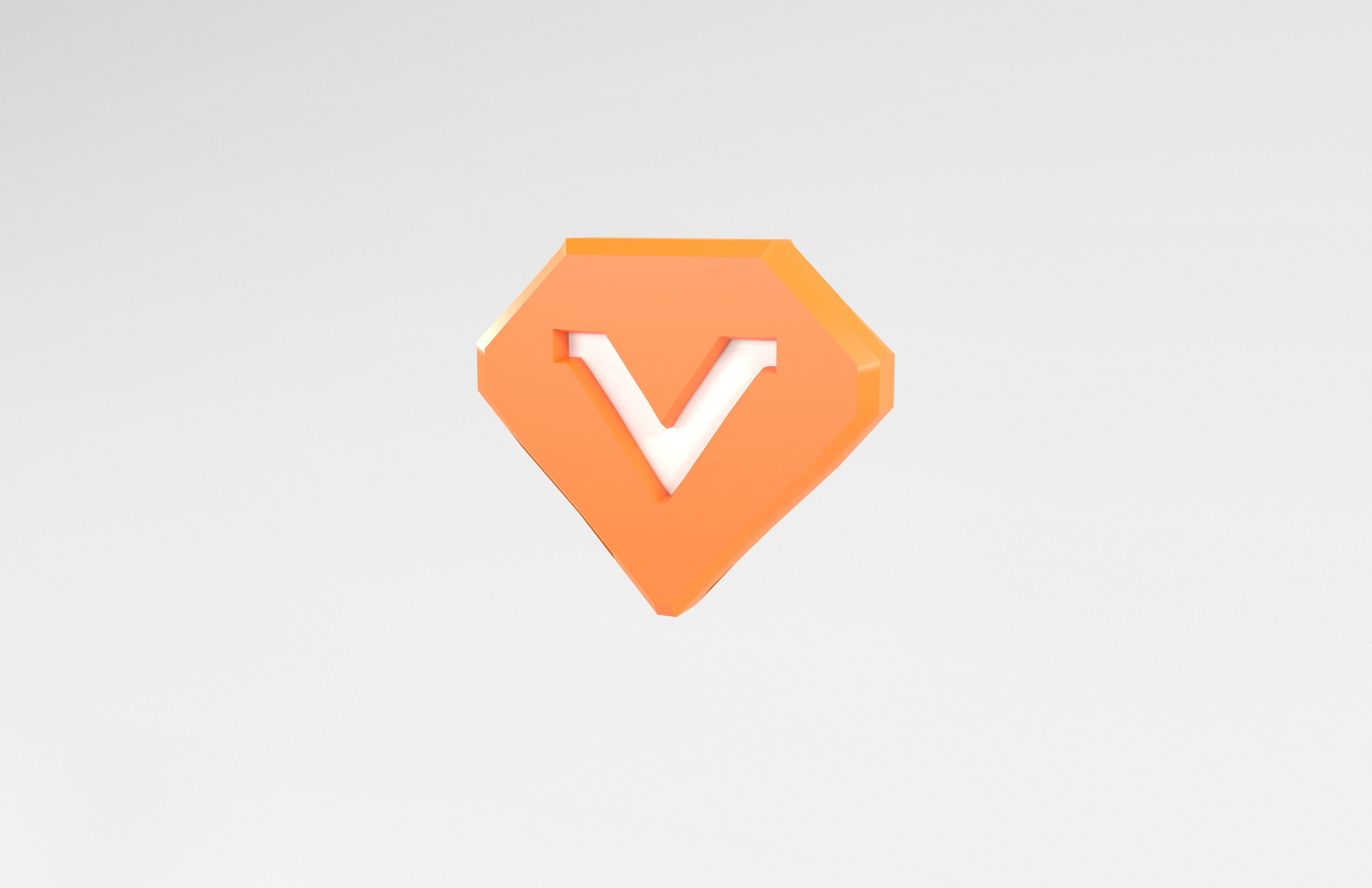 Game VIP Symbol v1 002 Low-poly 3D model_2