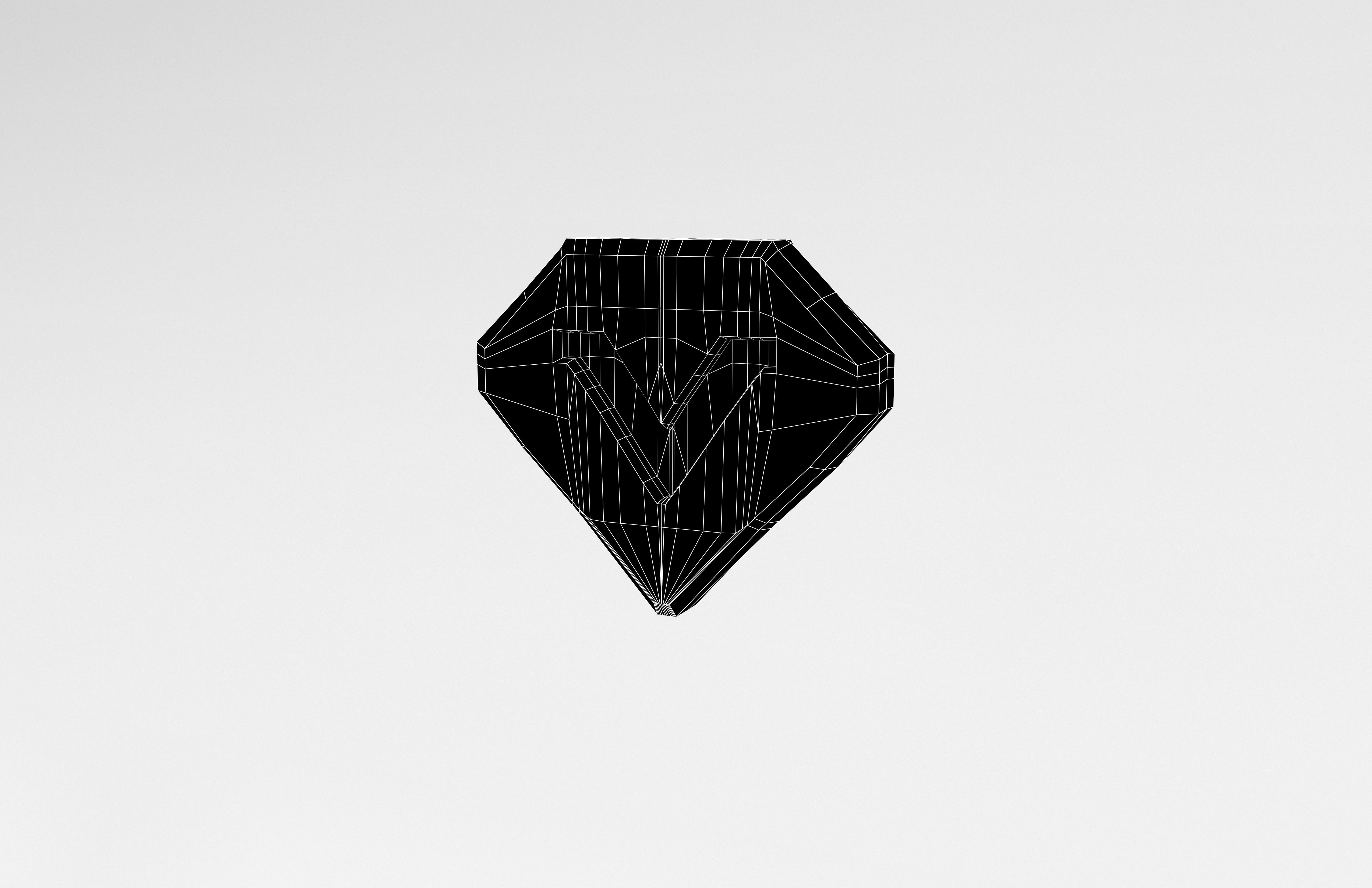 Game VIP Symbol v1 002 Low-poly 3D model_6