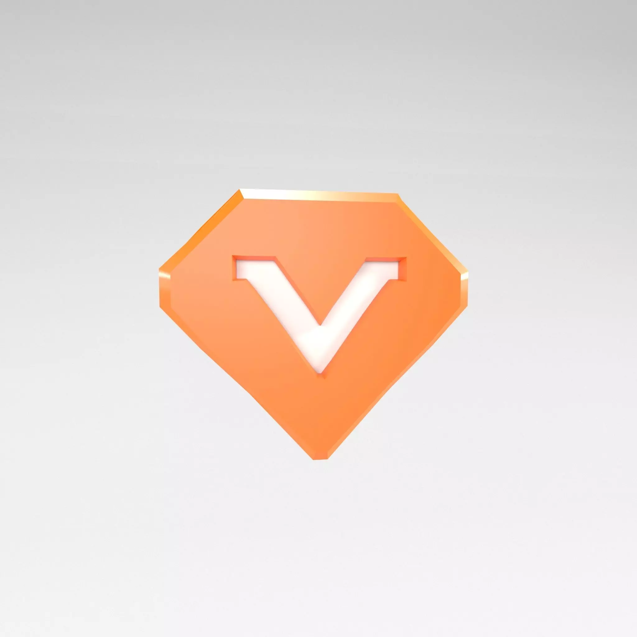 Game VIP Symbol v1 002 Low-poly 3D model_0