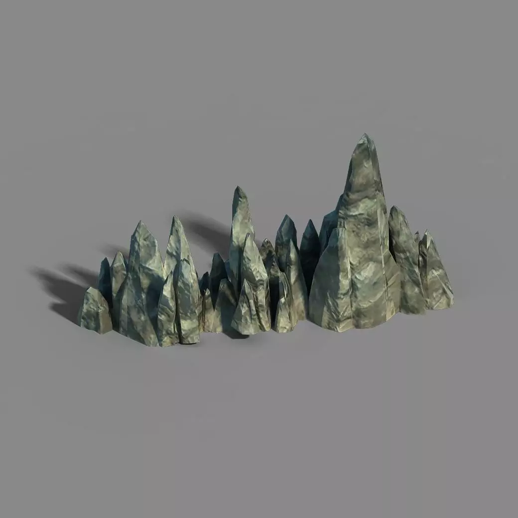 Ice chamber - stone material -02 3D model_0