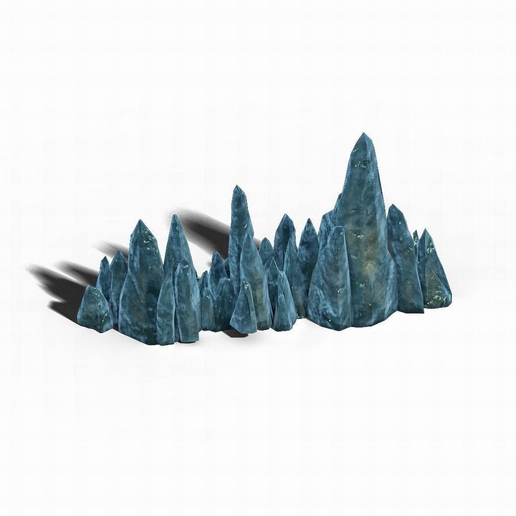 Ice chamber - stone material -02 3D model_2