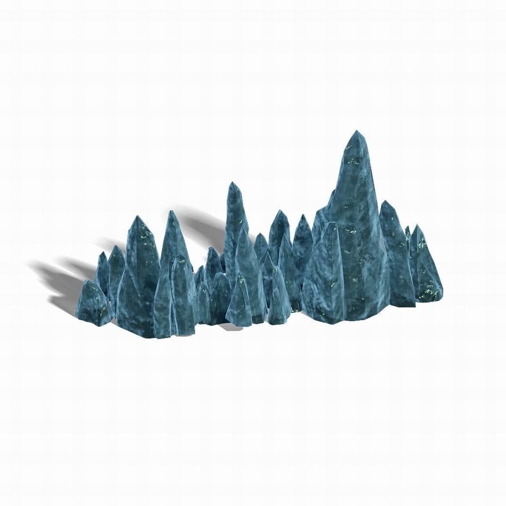 Ice chamber - stone material -02 3D model_5