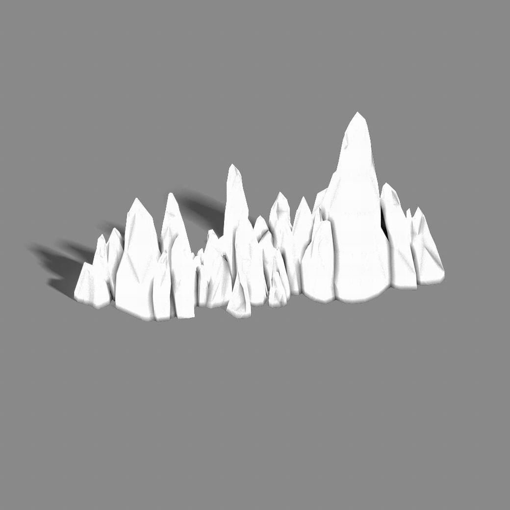 Ice chamber - stone material -02 3D model_7