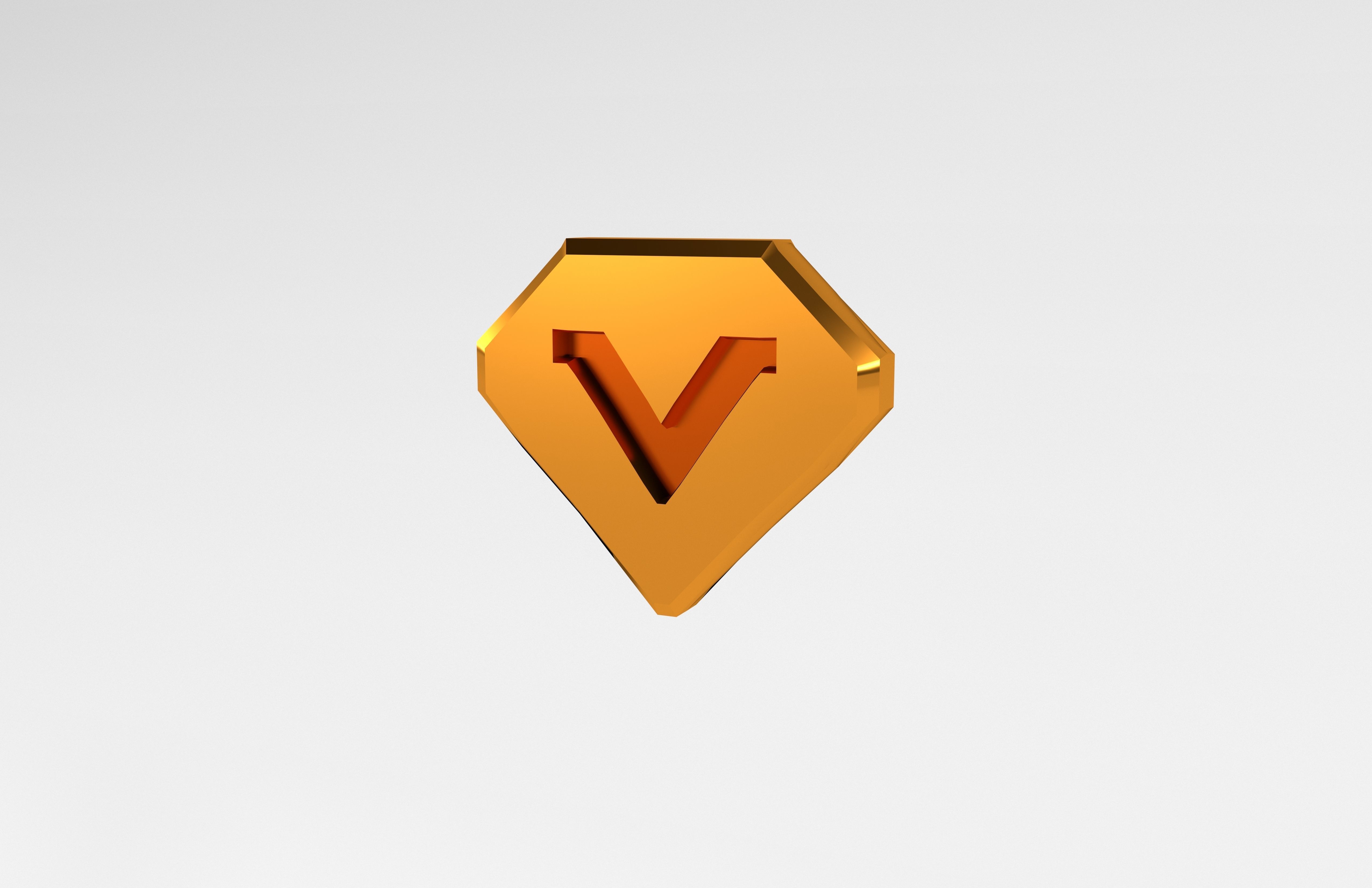 Game VIP Symbol v1 003 Low-poly 3D model_2