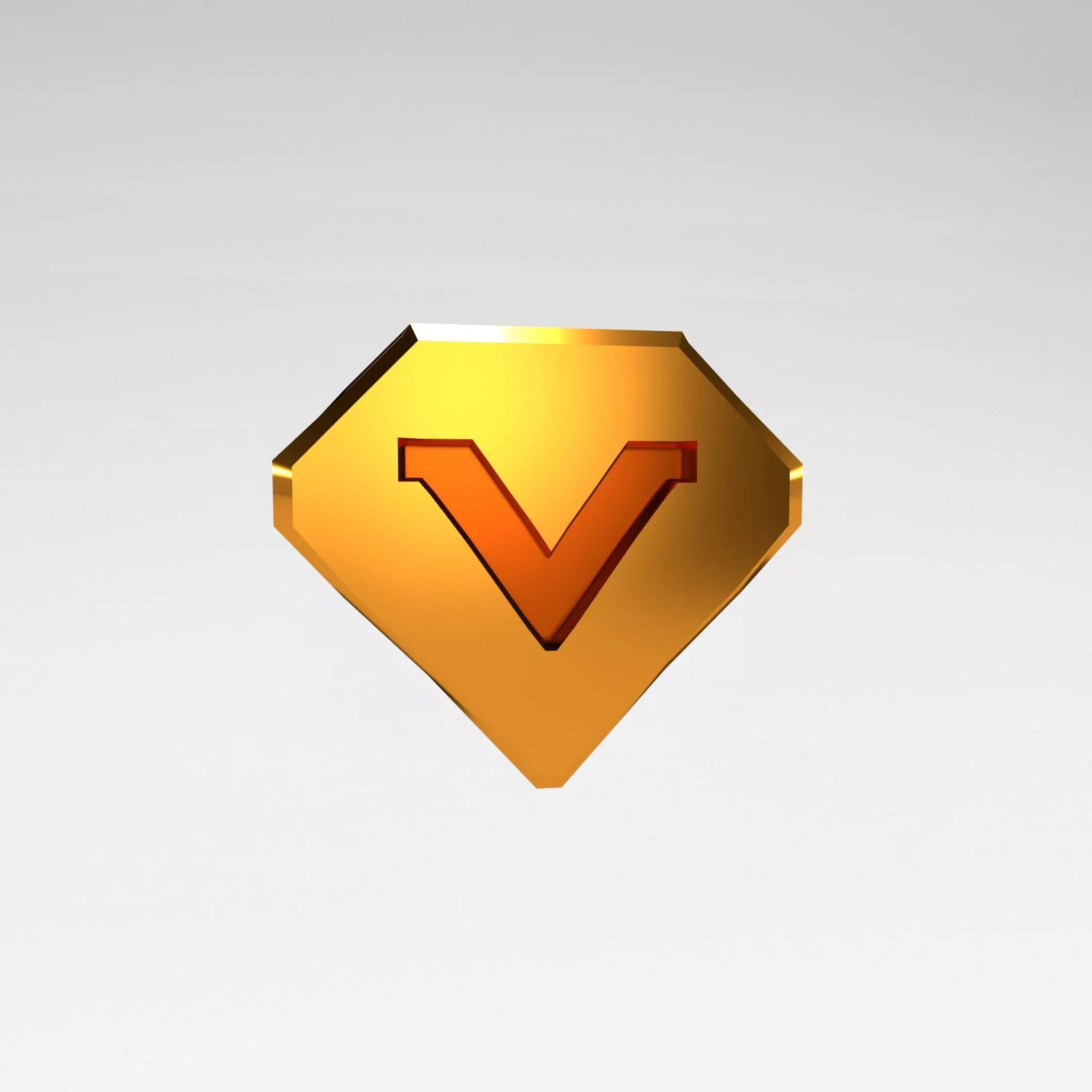 Game VIP Symbol v1 003 Low-poly 3D model_0