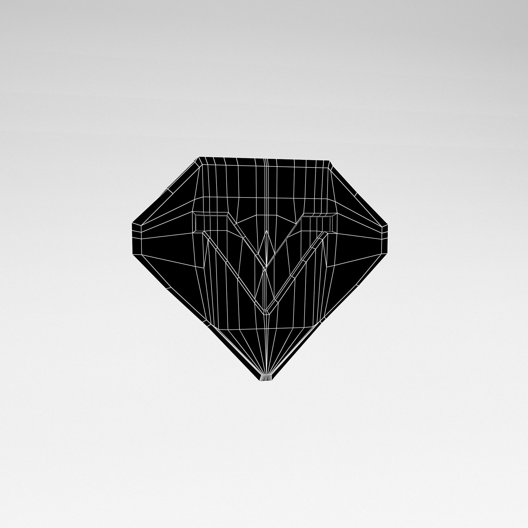 Game VIP Symbol v1 003 Low-poly 3D model_4