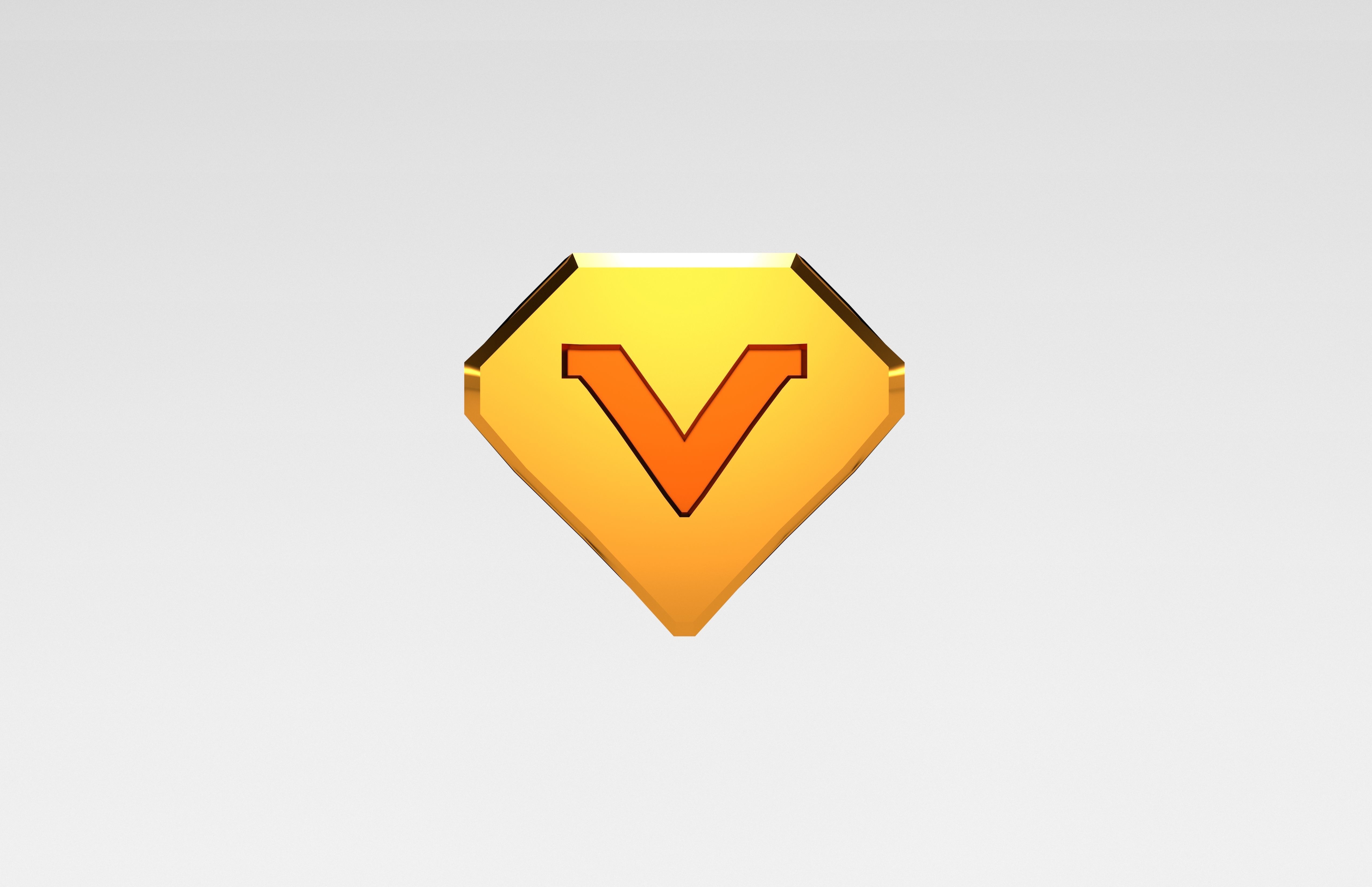 Game VIP Symbol v1 003 Low-poly 3D model_1