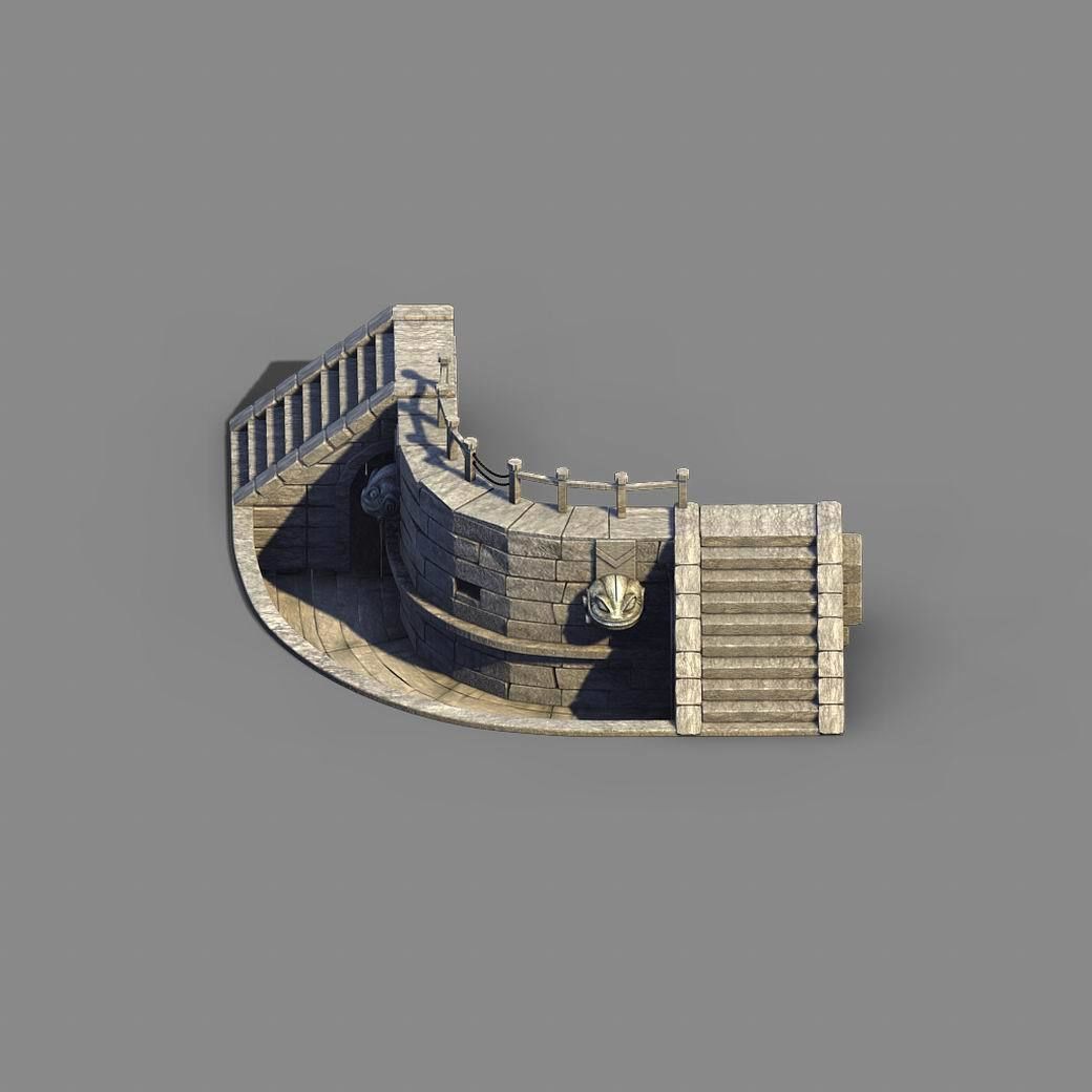 River Yang City - pawn shop pool refinement 3D model_4