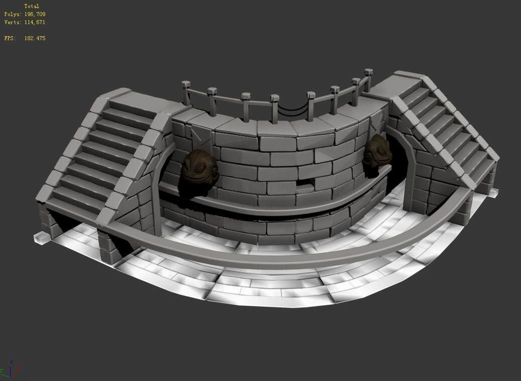 River Yang City - pawn shop pool refinement 3D model_7