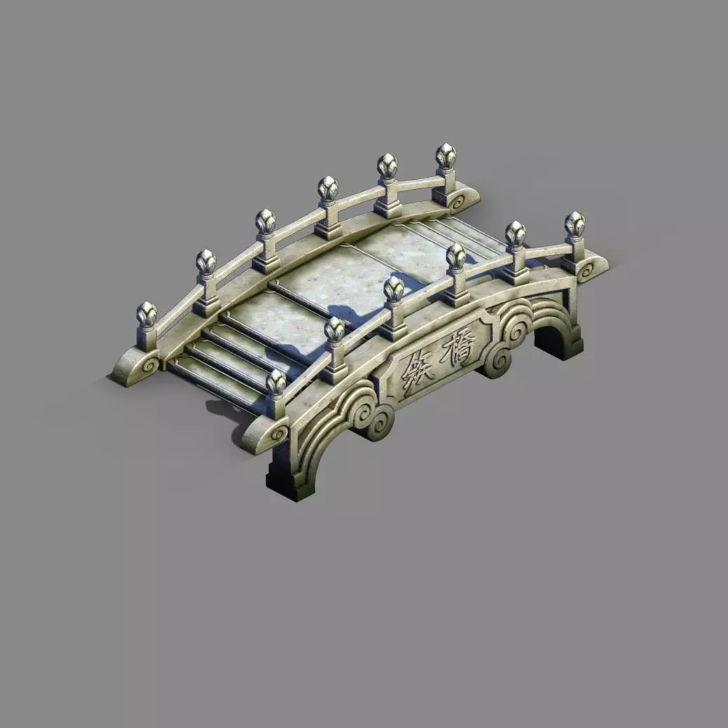 River Yang City - Bridge -01 3D model_0