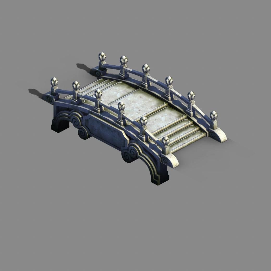 River Yang City - Bridge -01 3D model_2
