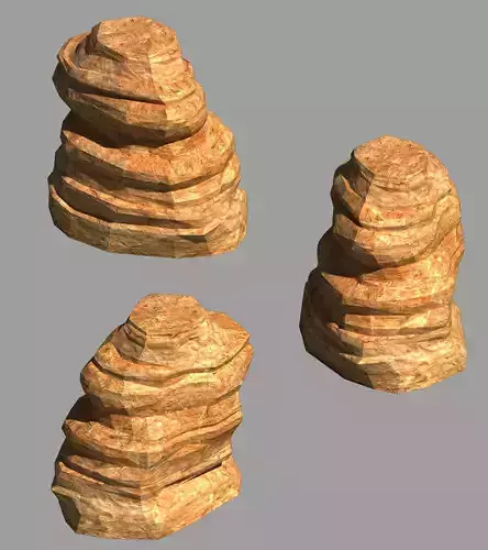 Desert - Mountain - Wind Stone 03