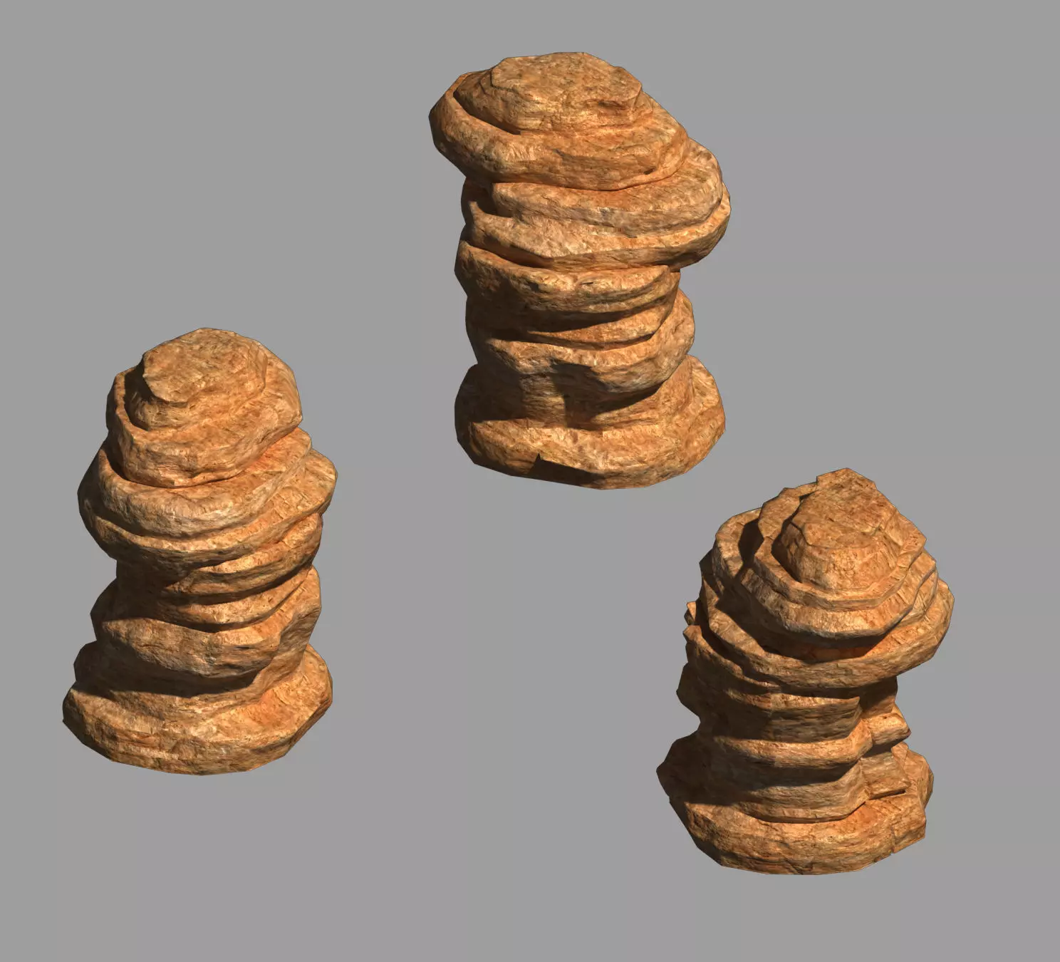Desert - Mountain - Wind Stone 04 3D model_0