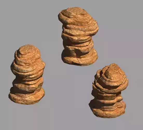 Desert - Mountain - Wind Stone 04