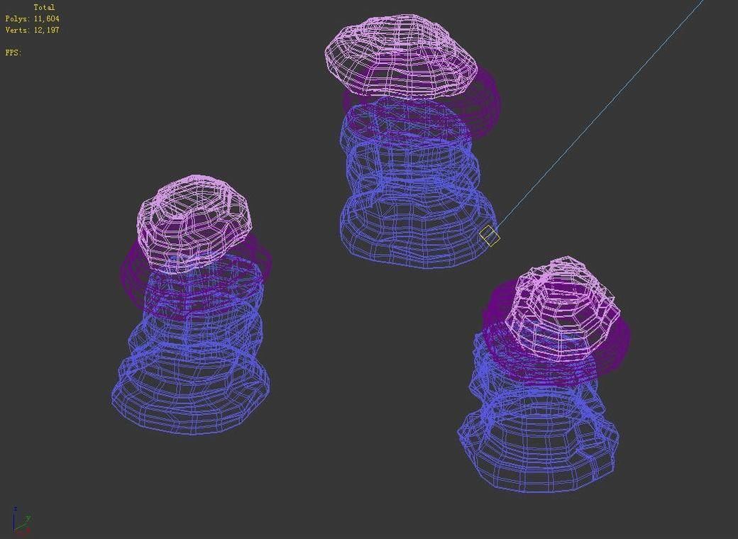 Desert - Mountain - Wind Stone 04 3D model_4